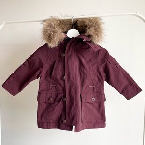 Burberry Kids Size 4 Purple 2-in-1 Parka